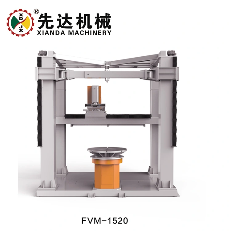 Machine de gravure sur pierre CNC verticale à 4 axes pour statues et colonnes 3D